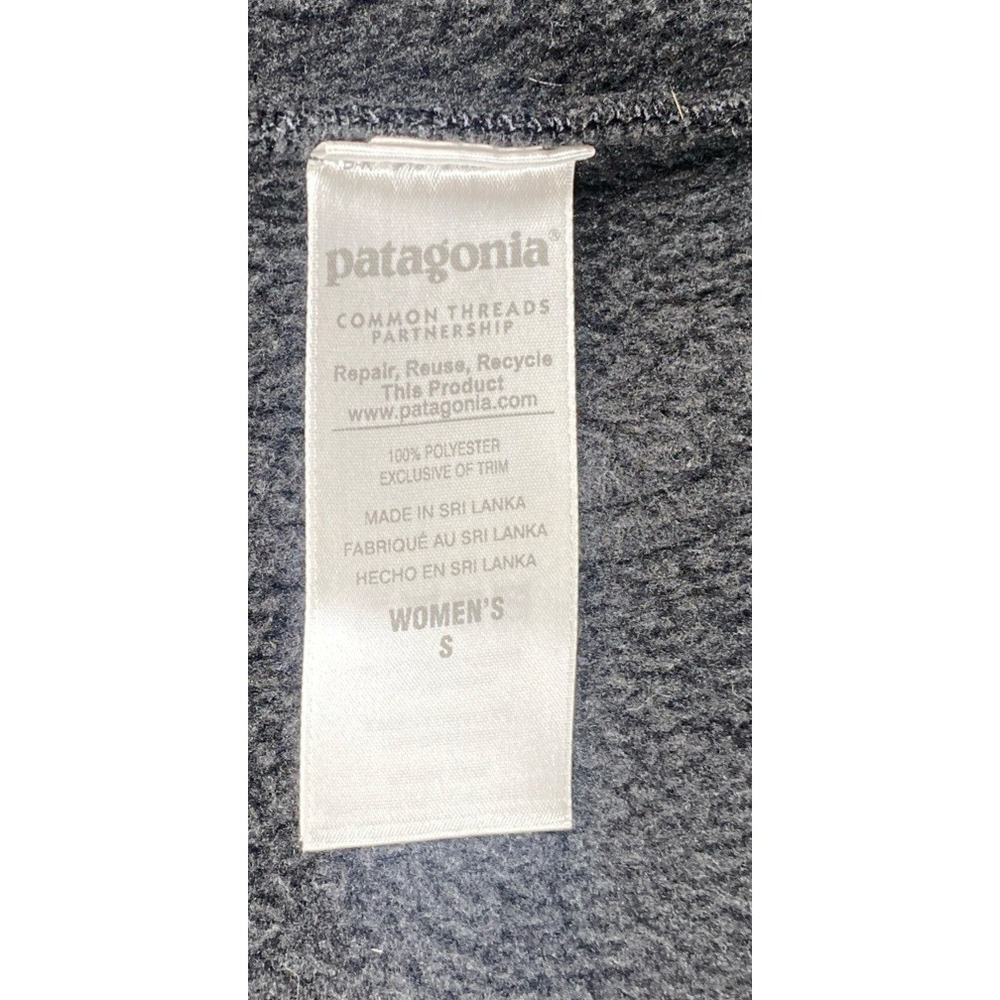 Patagonia Women's Small Better Sweater Icelandic Coat Toggles Forge Gray - Picture 6 of 8